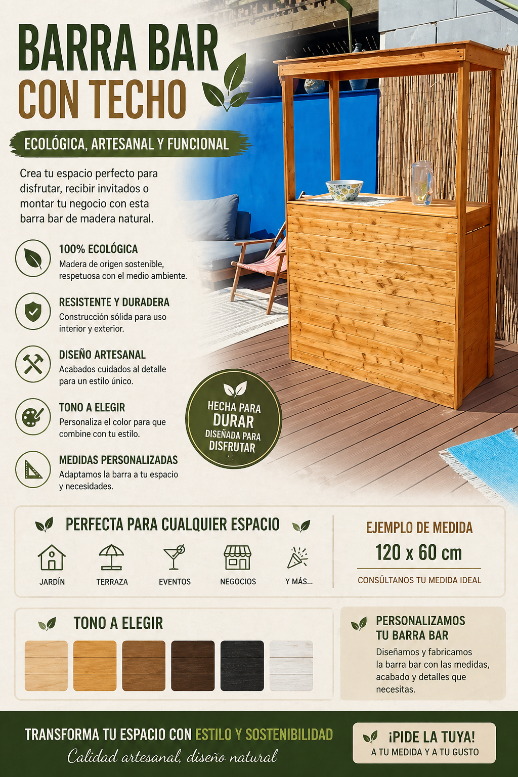 Barra bar con techo - Imagen 1