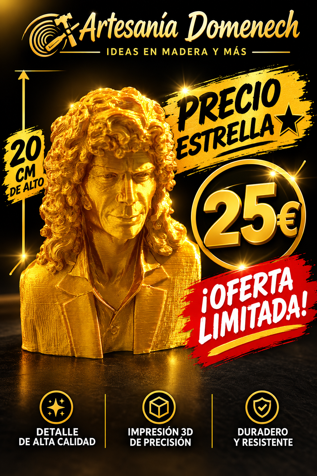 figura Busto  camaron de la isla