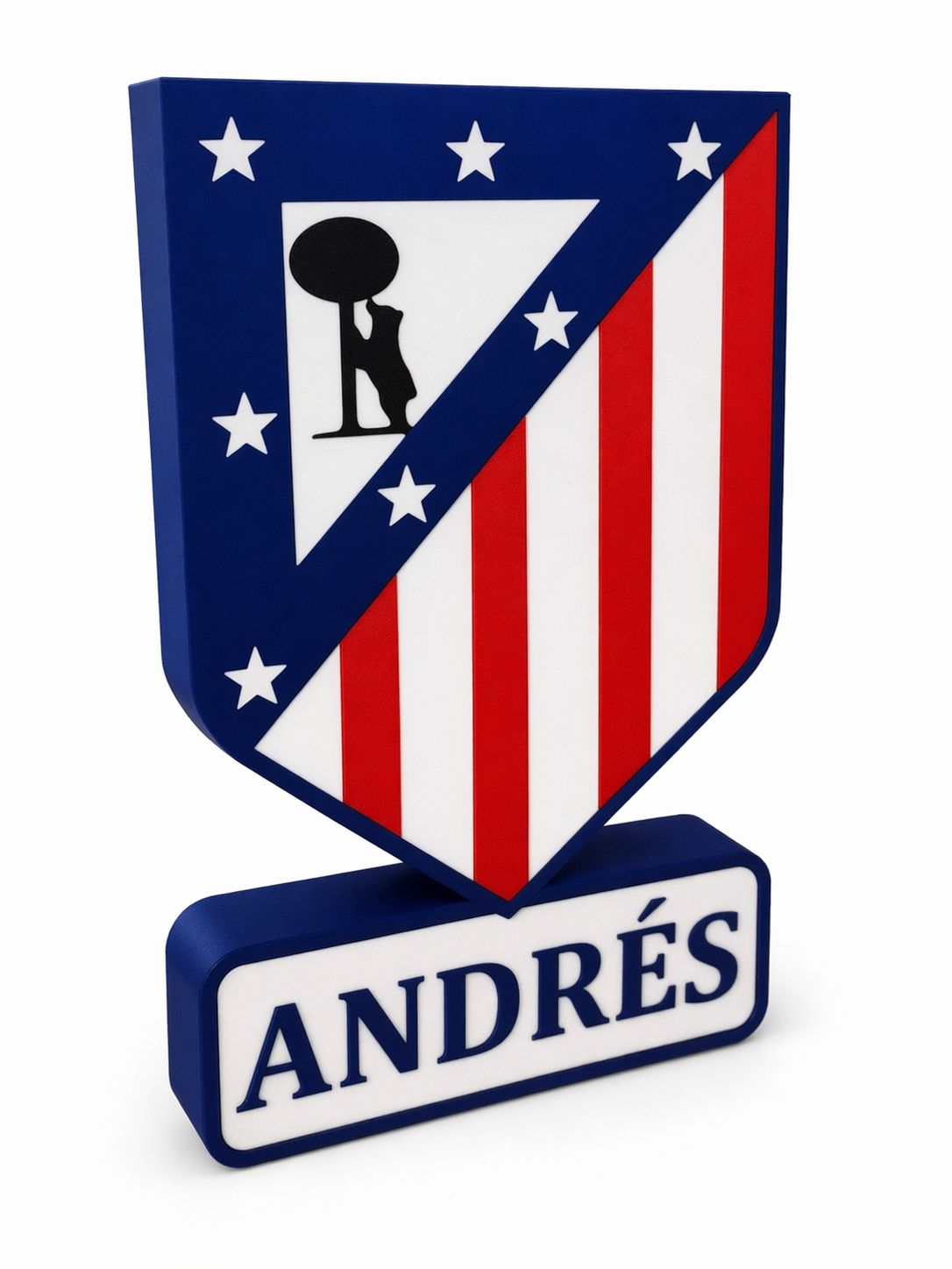 Escudo Decorativo 3D – 20 × 20 cm — Decoración 3D en Barcelona